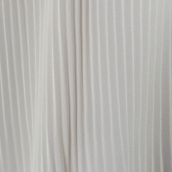 Zara Cream Pleated Sleeveless Chiffon Blouse - Picture 5 of 6